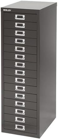 Bisley 15 Drawer Cabinet Black Amazon Co Uk Kitchen Home