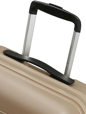 Flashline - Hartschalenkoffer Handgepäck 55 x 40 x 20 cm - Kabinentrolley für Ryanair & die meisten Airlines, 34 L, Ivory Gold