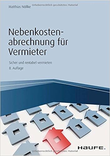 Nebenkostenabrechnung Fur Vermieter Haufe Fachbuch Matthias
