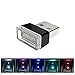 Rumfo Blue Night LED Decoration Mini USB Light(2Pcs), 0.1W Car Interior Ambient Lamp for Automotive Laptop Power Bank All USB Interface Devices