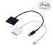 2 Pack of 8 pin Lightning to 30 pin Charge & Sync Cable Adapter Converter for Apple iPhone 6/6 Plus/5s/5c/5/4s/4/3/3G ,iPad and iPod (black and white)