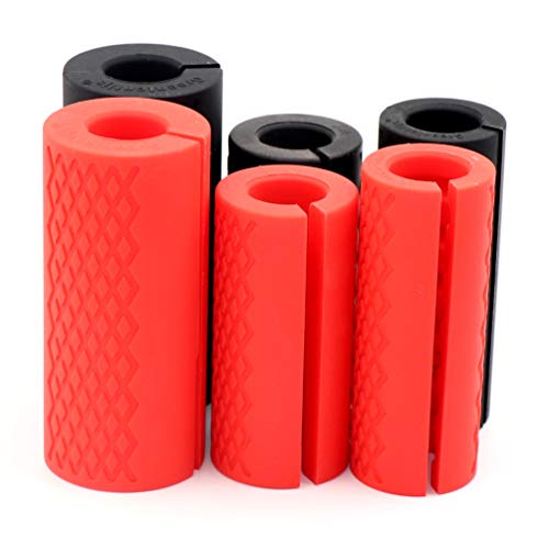 Gym Weight Bar Grips fit Standard Barbell, Dumbell Handles, Bicep, Pull Up Bar, Rope Grips