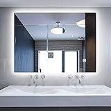 Alice LED Backlit Mirror Illuminated Bathroom Mirror with Dimmable Anti-Fog Function and Touch Button (LED-32