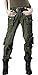 Chouyatou Women's Casual Camouflage Multi Pockets Cargo Pants (Large, 58Army)