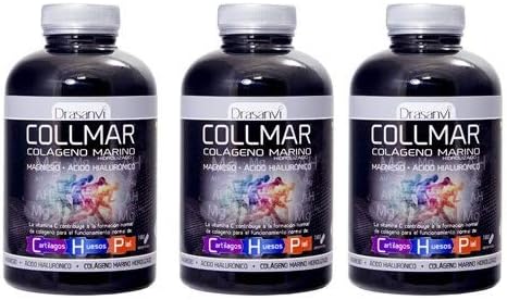 Drasanvi Colmar Hydrolyzed Marine Collagen with Magnesium, Hyaluronic Acid and Vitamin C - 180 Tablets
