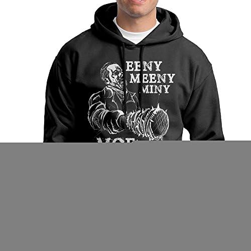 EENY MEENY MINY MOE Walking Dead Men Pullover Black Hooded Sweatshirt