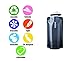 Vapur Collapsible Water Bottle With Carabiner, Compact Bottle Folds Flat For Hydration On The Go, Ideal for Traveling, Hiking or Camping, 16 Ounce, Cool Grey, Pack of 1