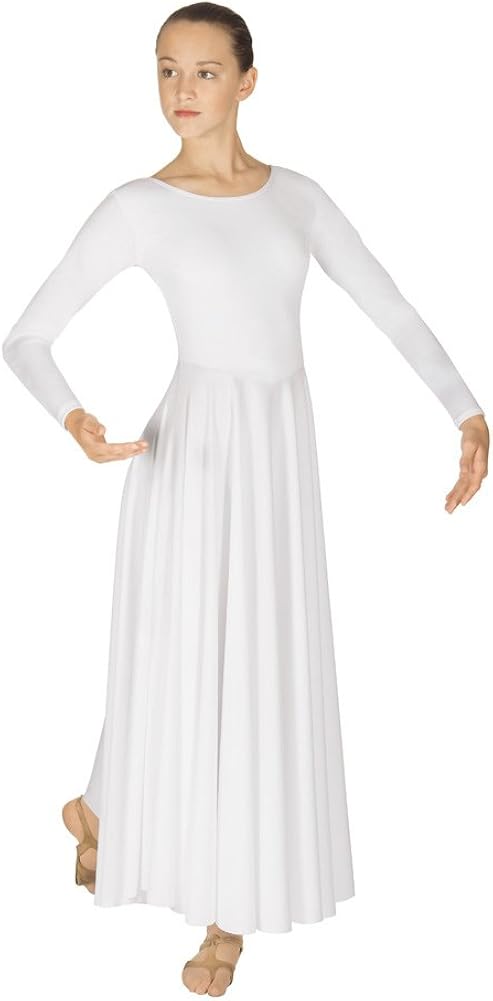 cheap white praise dance dresses