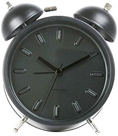 Indigo Desert Ranch - Clocks Clock - Table Top Black Twin Bell Alarm 8 x 4