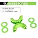 BUNKER INDUST D Ring/Shackle Isolator Kit,1 Pair Green D-Ring Isolator and 4 Pcs Washers Dring Cover Fit for 3/4