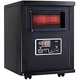 Giantex Electric Infrared Quartz Space Heater Remote Control Portable Black