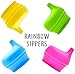 Sippy Cup Lids (4 Pack) Silicone Sippy Lids To Fit Any Cup, 100% BPA Free | Suitable For Toddlers and Babies (Pink, Blue, Yellow, Green)