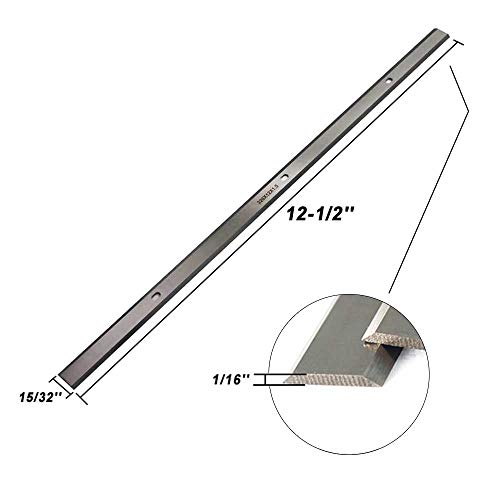 Planer Blades Knives Set JESTUOUS 121/2 Inch HSS Replacement for Delta