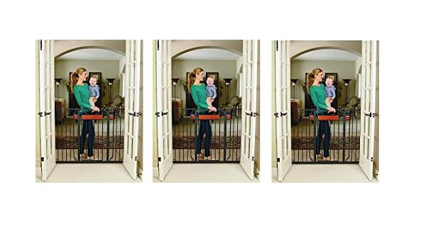 regalo home accents extra tall and wide walk thru baby gate