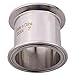 DERNORD Sanitary Spool Tube with Clamp Ends,Stainless Steel 304 Seamless Round Tubing with 2 inch Tri Clamp 64MM Ferrule Flange (Tube Length: 2 Inch / 51MM)