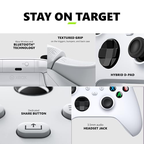 XBOX WIRELESS GAMING CONTROLLER (2025) – ROBOT WHITE – PLAY ON XBOX, WINDOWS, ANDROID, IOS, FIRETV STICKS, SMART TVS, VR HEADSETS