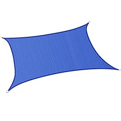 Patio Sun Shade Sail 12' x 16' Rectangle: UV Block