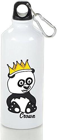 Panda With Crown Sports Bottles Simple 1-Click Opening | Ideal Drinking For Fitness, Sport, Outdoor, Camping