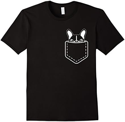 Men's My pocket have a French bulldog shirt XL Black