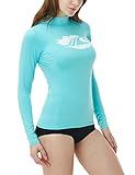 Tesla TM-FSR26-AQA_Small Women's UPF 50+ Slim-Fit Long Sleeve Athletic Rashguard FSR26
