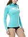 Tesla TM-FSR26-AQA_Small Women's UPF 50+ Slim-Fit Long Sleeve Athletic Rashguard FSR26