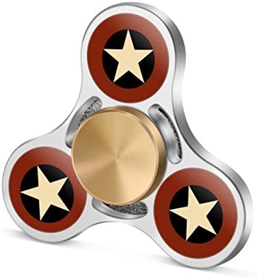 TOOBOM Metal Fidget Spinner 3 Mins, Star Fidget Spinner Toy Stress Reducer Hand Spinner for Kids Children Adult, Fast Quiet Quality Bearing