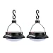 2 PACK TOMSHOO Solar Camping Light Lanterns Tent Campsite Hanging Lamp 200LM 12LED 3 Mode Solar Power USB Charging Phone Charger with Rechargeable Battery Outdoor Indoor