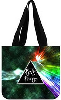 Emana Pink Floyd Album Cotton Canvas Handbag Shoulder Totes Bag for Girls Shopping