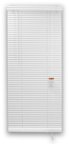 DEZ FURNISHINGS 28631 1-Inch Premium Vinyl Blind, 46-Inch W X 64-Inch L, White