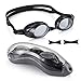 Aegend Swim Goggles with Clear Vision Anti-Fog UV Protection No Leaking Swimming Goggles for Men Women Adult Youth Triathlon 3 Sizes Replaceable Nose Pieces and Free Protection Case