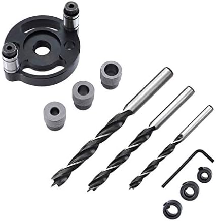 GOUTOO Woodworking Straight Hole Puncher Set Self Centering 6 8 10mm Dowel Jig Wood Panel Hole Puncher Hole Locator (A)