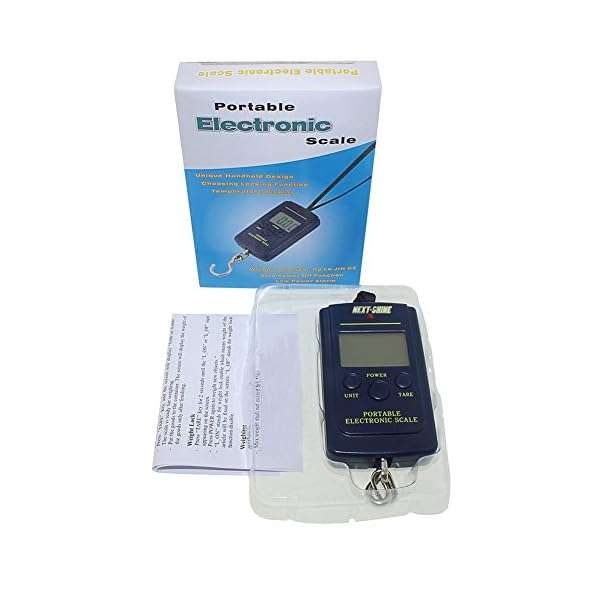 Next-shine-Electronic-Digital-HangingFishLuggageKitchen-Scale-001-lb0005kg-Dark-Blue