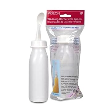 weaning bottle with spoon