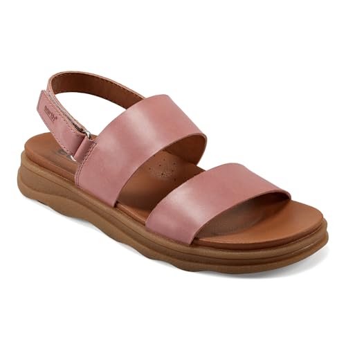 Earth® Women's LEAH Flat Sandal, Beige 210, 8 M