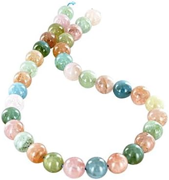 AQUAMARINE BEADS and MORGANITE Round 12mm 16"