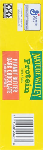 NATURE VALLEY CHEWY PROTEIN GRANOLA BARS, PEANUT BUTTER DARK CHOCOLATE, 10 BARS, 14.2 OZ