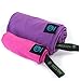 9th WAVE YuccaTowl Microfiber Premium Towels Set of 2 (XL Purple, M Fuchsia) - Best for Travel, Gym, Swimming, Camping, Beach or Bath. Gift idea for Travelers, Women or Men.