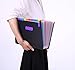 Accordion Folder 24 Pockets, Casaon A4 Expanding File Folders, High Capacity Multicolour Stand Portable Alphabetical File Organizer , Filing Folders for Business/Office/Study/ Paperwork/Tax
