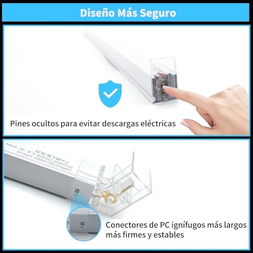 Luz LED Hexagonal para Cochera, 6500 K, 26800 Lúmenes 5 Cuadrículas Luces Hexagonales Lámpara para Cochera, Sótano, Sala de Juegos, Almacén, Gimnasio