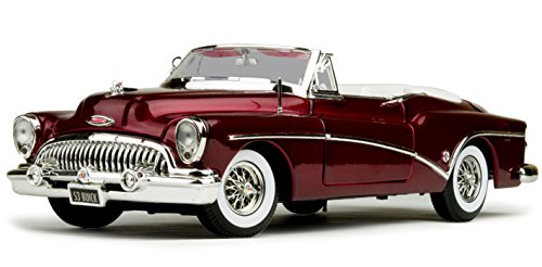 1953 Buick Skylark Convertible, Red - Motor Max 73129 - 1/18 Scale Diecast Model Toy Car by Motor Max - Thumbnail 4