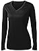 Ladies Long Sleeve Moisture Wicking Athletic Shirts Sizes XS-4XL