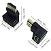 AFUNTA 6 Pcs HDMI Angled Adapter, 4 pcs Flat Left & Right 90 Degree Angle and 2 pcs 270 & 90 Degree Male to Female HDMI Adapter, Gold-Plated 3D Supported TV Connector