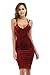 Carprinass Women's Sleeveless Bodycon Midi Dress Velvet Club Bandage Dress