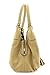 Faux Calfskin Leather Tassel Drawstring Hobo Bag