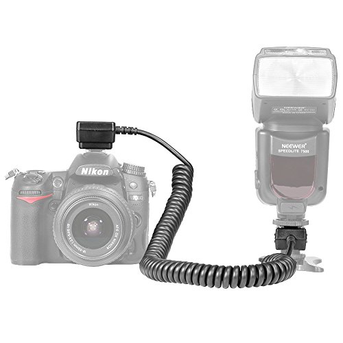 Neewer 4.9 feet/1.5 m TTL Off Camera Flash Speedlite Cord for Nikon D3000,D3100,D3200,D3300,D5000,D5100,D5200,D5300,D5500, D7000,D7200,D7100,D90,D600,D800,D800E DSLR Cameras - Thumbnail 2