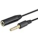 Generic Stereo Headset Extended Adapter for Apple iPhone 3G, 3GS, 3.5mm - Black