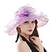 SAFERIN Women's Organza Church Kentucky Derby Fascinator Bridal Tea Party Wedding Hat