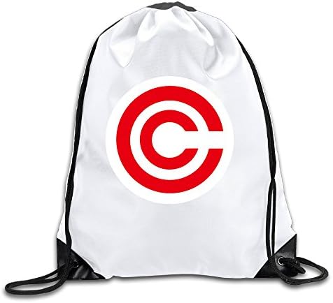 BYDHX Dragon Ball Logo Drawstring Backpack Bag White