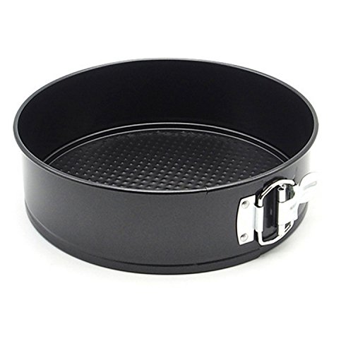 Click Here to See More Images Metal Leakproof Springform Round Pan Cheesecake Pan Bakeware With Cleaning Cloth 10-Inch