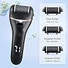 ZOUYUE-Electric-Foot-File-Pedicure-Set-Rechargeable-Waterproof-Hard-Skin-Remover-with-3-Rollers-and-2-Speeds-Callus-Remover-Foot-Care-Gift-Kit-for-Cracked-Heels-Calluses-and-Dead-SkinBlack ZOUYUE Electric Foot File Pedicure Set, Rechargeable Waterproof Hard Skin Remover with 3 Rollers and 2 Speeds, Callus…